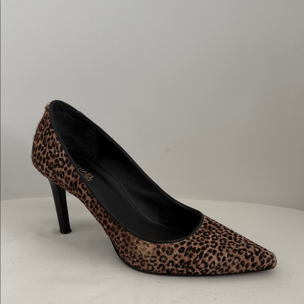 Michael Kors Brown Leopard Print Heels